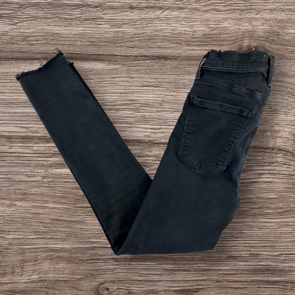 AGOLDE Sophie High Rise Skinny Ruthless Black Distressed Jeans Sz: 25 - Picture 5 of 12